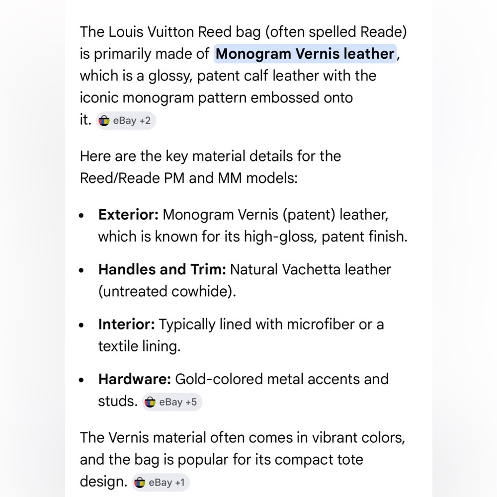 Louis Vuitton Reed GM Tote/
Vernis 2001 Yellow- Preowned w/ callouts - Picture 11 of 11